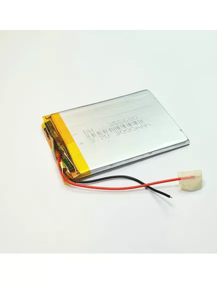 АККУМУЛЯТОР LP 355680-PCM (80х56х3,5мм) 3,7v 3000mAh Li-Pol (с платой защиты- PCM), (элемент) провода под пайку - С платой защиты - Радиомир Саратов