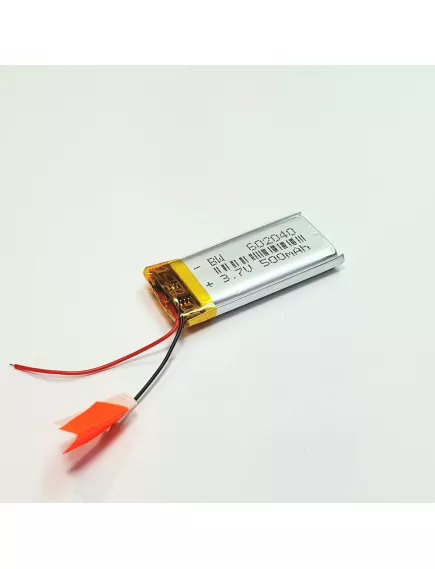 АККУМУЛЯТОР LP 602040-PCM (40х20х6,0мм) 3,7v 500mAh Li-Pol (с платой защиты- PCM), (элемент) провода под пайку - С платой защиты - Радиомир Саратов