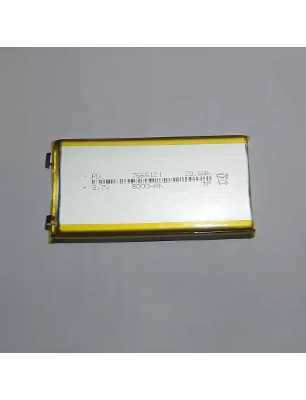 АККУМУЛЯТОР LP 7566121 (121х66х7,5мм) 3,7v 7500mAh Li-Pol (без платы защиты), (элемент) выводы под пайку - Без платы защиты - Радиомир Саратов