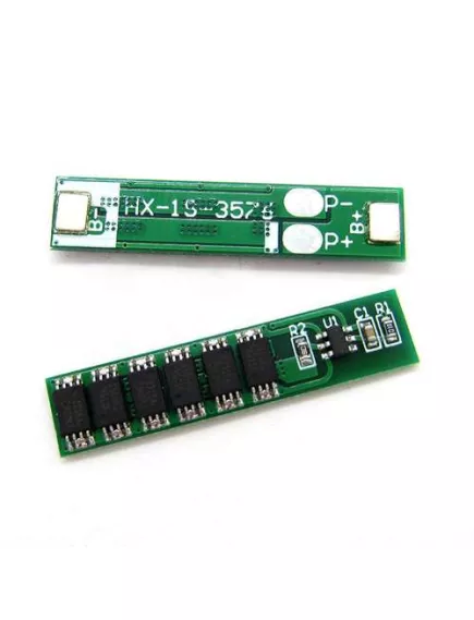 Плата PCB (защиты) для 1-ой Li-FePO4 3.2V АКБ до 12А, , для контроля заряда/ разряда 35х7,2мм 3,2V - Платы контроля заряд/разряд для Li-FePO4 АКБ  (BMS) - Радиомир Саратов