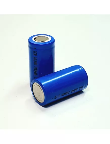 АККУМУЛЯТОР  16340 3,7V 700mAh Li-Ion KPY  ICR16340 ( литий-ион ),  (технология)  ( Размер батарейки CR123A) - 16340 Типоразмер Li-Ion Акб - Радиомир Саратов