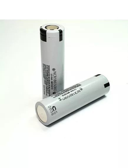 АККУМУЛЯТОР  18650  3,7V  3200mAh (10A) Li-ION NCR18650BD 18х65мм PANASONIC Высокотоковый, Без платы защиты; применяется в различном электрооборудовании, оснащенном нагревательными элементами и электродвигателями - Высокотоковые, без защиты АКБ 18650 - Радиомир Саратов