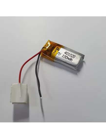 АККУМУЛЯТОР LP 401020-PCM (20*10*4мм) 3,7v 100mA Li-Pol (с платой защиты- PCM), (элемент) провода под пайку (Для смарт (умных) часов) - С платой защиты - Радиомир Саратов