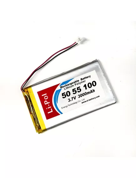 АККУМУЛЯТОР LP 5055100-PCM (96х55х5,0мм) 3,7v 3000mAh Li-Pol (с платой защиты- PCM), (элемент) коннектор 2 pin - С платой защиты - Радиомир Саратов