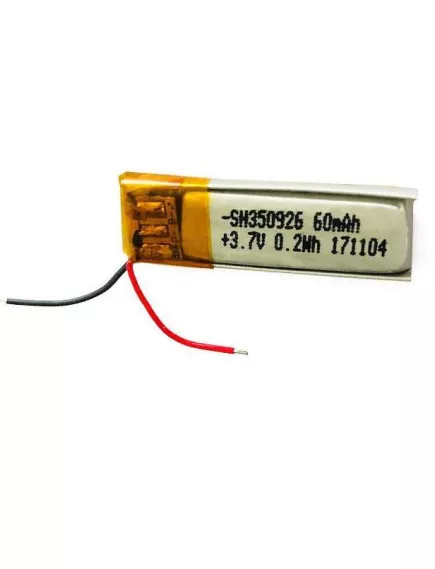 АККУМУЛЯТОР LP 350926-PCM (26х9,0х3,5мм) 3,7v 60mAh Li-Pol (с платой защиты- PCM), (элемент) провода под пайку - С платой защиты - Радиомир Саратов