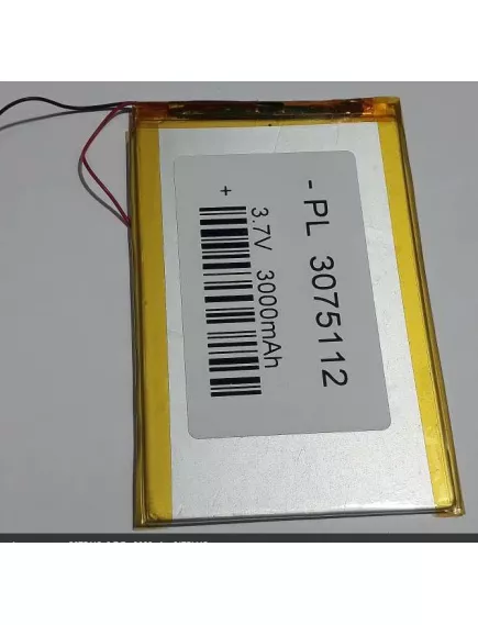 АККУМУЛЯТОР LP 3075112 (112х75х3,0мм) 3,7v 3000mAh Li-Pol (с платой защиты- PCM), (элемент) провода под пайку - С платой защиты - Радиомир Саратов