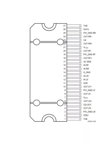 TDA7563 FLEXIWATT27 (4-6 R=3.9K) - Микросхемы Усилители Мощности (УНЧ) - Радиомир Саратов