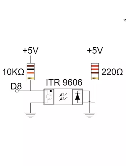 Датчик оптический щелевой ITR9606 4PIN (14х10х6мм, ширина прорези-5,0мм ) 30V (прерывание луча) пайка в отверстие, форма корпуса П-образная (Оптрон) - Датчики Щелевые-оптические - Радиомир Саратов