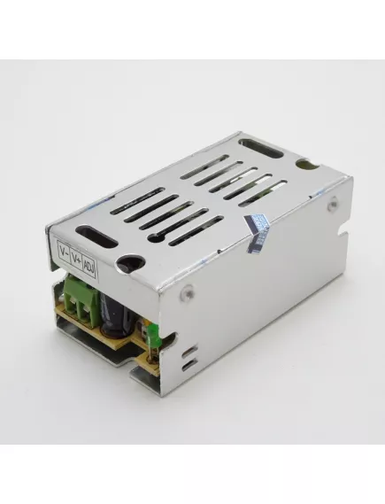 Блок питания для св/д техники, 12V, 1.2A, 15W, разъем под болт, "сетка", 70x39x30мм, IP22, вх: AC 110-240V, вх. разъем: разъем под болт, металл S-15-12 -  1 - 6.25A 12V ( <75W)  IP20-IP67 Блоки пит.для св/д техники - Радиомир Саратов