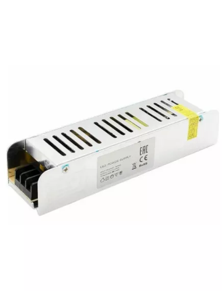 Блок питания для св/д техники, 12V, 5.0A, 60W, разъем под болт, Strait (узкий), 160x40x30мм, IP20, вх: AC 220-250V, вх. разъем: разъем под болт, металл APEYRON/OGM PS3-47 -  1 - 6.25A 12V ( <75W)  IP20-IP67 Блоки пит.для св/д техники - Радиомир Саратов