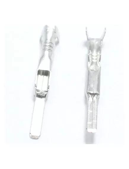 Контакт ножевой автомобильный DJ611-2.2A (G80 штекер) неизолированный, обжимной для соединения проводов встык - Втулки обжимные для соединения проводов - Радиомир Саратов