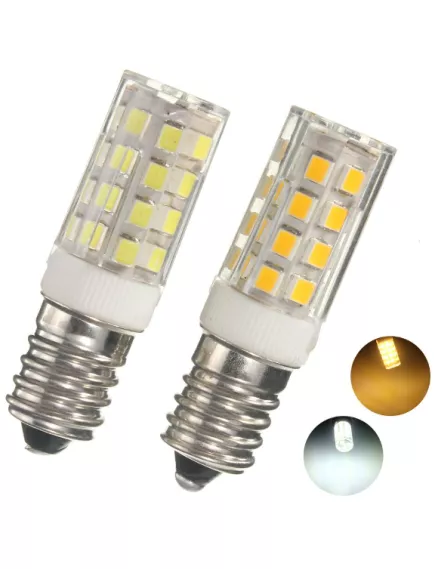 Лампа св/д E14 5W 3000k; 220V; d=16мм; L=33мм LED-51шт., кукуруза - Освещение холодильника - Радиомир Саратов