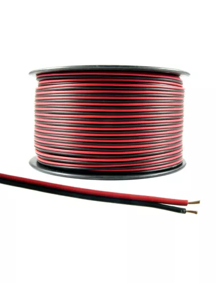 Акустический кабель Алюминий красно-черный 2Х0,5 (20AWG) (бухта 100м) (SCC-RB CCA) (SCC-RB- 0.50 2Х16/0.20 d=2.3х4.6мм) (PREMIER) - Красно-Черный ПВХ-Изоляция - Радиомир Саратов