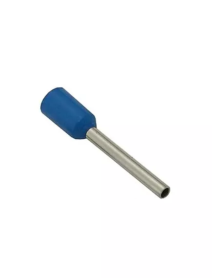 Наконечник втулочный/трубчатый/гильза для кабеля   0.75mm2 12мм (d-наружн-1,5мм/d-внутр.-1,2мм) белый/синий DN00712, НШвИ(КВТ) EKF - под кабель    0.75mm2 (Изолированные) - Радиомир Саратов