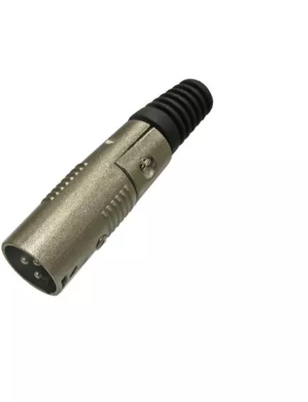 ШТЕКЕР CANON (разьём XLR) 3PIN МЕТАЛЛ на кабель 70мм   (JD-357/AUD-71) - Штекер - Радиомир Саратов