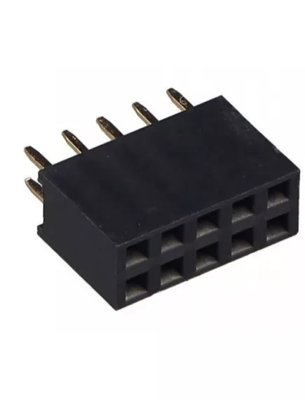 PBD-10 (DS-1023 - 2x5) 10pin (двухрядн. 2*5) шаг=2.54мм гнездо на плату /ответная часть PLD-10 (2х5) разъём штыревой Двухрядный на плату 10pin - низковольтные контакты с проводом к BLS/BLD/PLS/PHU - Радиомир Саратов