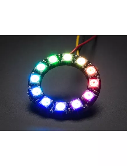 Светодиодное кольцо из 12 св/диодов RGB с чипом адресации WS2812 (в корпусе LED 5050) - Матричные индикаторы - Радиомир Саратов