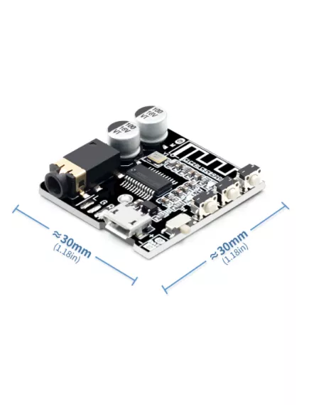 МОДУЛЬ Bluetooth аудио VHM-314-V2.0 с кнопками управления На м/сх AS22BP0U002-55F4 Напряжение пит: 3,7 – 5V; соотношение сигнал/шум: 90dB; micro USB, версия bluetooth 5.0; поддерживаемые протоколы: A2DP, AVCTP, AVDTP, HFP;расстояние соединения: до 5м; Габ - Аналоговые усилители звука (модули) - Радиомир Саратов