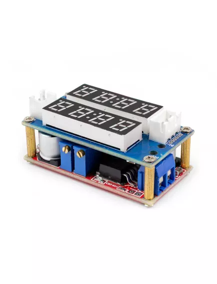 Понижающий DC-DC 5,0...33V >> 1,2...32V (регулир) ; max 5A (свыше 3,5А+ радиатор; вольтметр+амперметр (красн.свеч); стойки- в компл.) Модель: HW-083;  на XL4015  КПД до 96%; - Понижающие DC-DC преобразователи - Радиомир Саратов