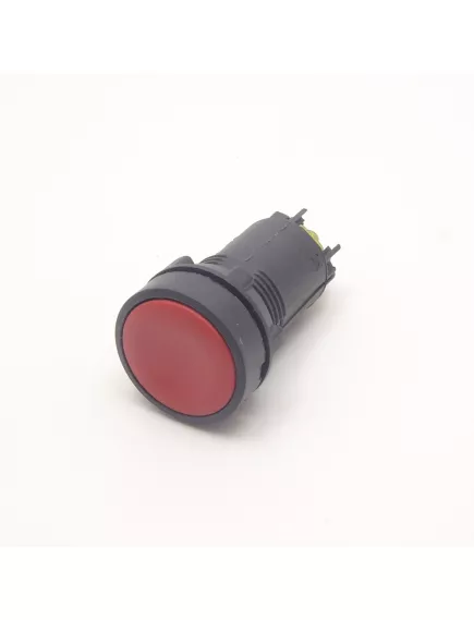 Кнопка круглая, 2pin, ON-(OFF), 12V 3.0A, 37мм, d:22мм, нормально разомкнут, корпус: красный (H-510, XB-7-EA.2) -   3A - Радиомир Саратов