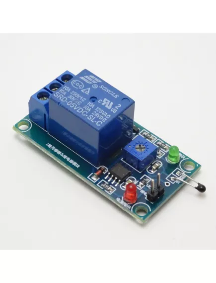 МОДУЛЬ Реле с датчиком температуры для ARDUINO  Питание: 5V. Реле (SRD-12VDC-SL-C 10A 250VAC 10A 30VDC) ; м/сх: LM393; 2 св/диода: зеленый, красный. Гистерезис переключения настраивается. - Модули реле 1-8 канальные, Wi-Fi, Bluetooth - Радиомир Саратов