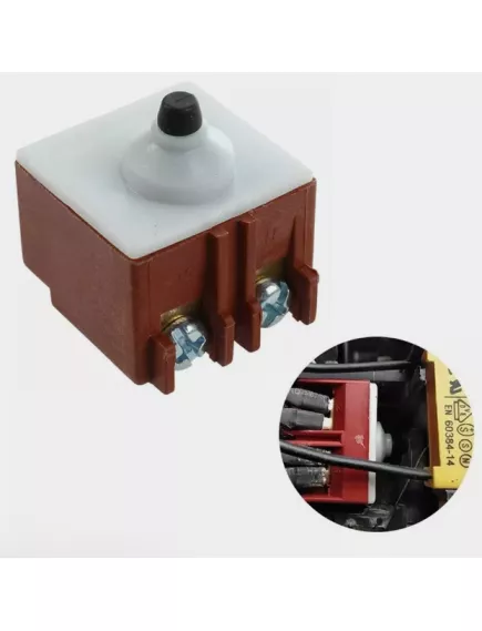 Кнопка для болгарки, 6pin, OFF-(ON), AC 220/250V 5.0A, 25x24x10мм, нормально разомкнут (FA2-5/2W) - Кнопки для болгарки - Радиомир Саратов