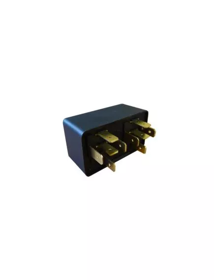 Реле э/м DC12V 40/30A 10pin, в панель, Контакты: 2 перекл.группы (2С) 37x55x30мм (ЭНЕРГОМАШ 409.3787-20) 2 независимых реле (5pin+5pin) в одном корпусе, с креплением - 40А/12VDC (ток /раб.напряж. реле) - Радиомир Саратов