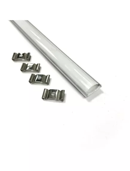 Профиль алюминиевый ( Накладной, гибкий )( 17,5мм х 6мм х 2метра) +матовый рассеиватель+(2заглушки+саморезы), GENERAL, 523400 (для св/д ленты: 8-10мм), ЦЕНА за 2м (Хлыст) - Алюминиевый профиль для светодиодных лент  - Радиомир Саратов