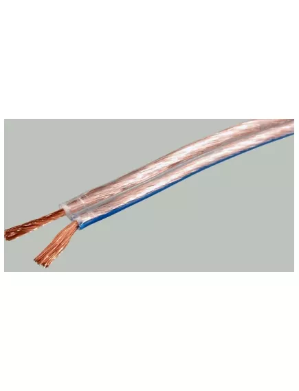Акустический кабель Алюминий прозрачный 2X0,16 (25AWG) (бухта-100м) (SCC-TR CCA) (SCC-TR-0.16; 2х14/0.12; OD1.5х3.0mm) max.R=139Ohm/km; t:-25С..+40С (PREMIER) - Прозрачный-Силиконовая изоляция - Радиомир Саратов