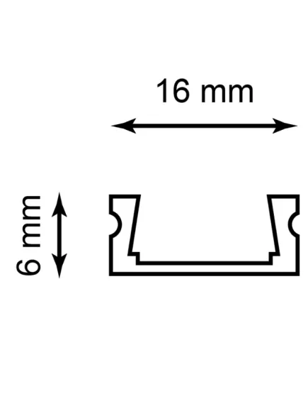 Профиль алюминиевый ( Накладной, Серебро )( 16мм х 6мм х 2метра) + Матовый рассеиватель+Аксессуары (2 загл/4крепежа), FERON, ( Для св/диодной ленты: 8-10мм ),  ЦЕНА за 2м   Хлыст  CAB262 10267 - Алюминиевый профиль для светодиодных лент  - Радиомир Саратов
