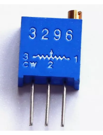 РЕЗИСТОР подстроечный 3296W   10K 3pin (WIW3296-Y) (вертик. монтаж шлиц сверху) - 3296W  вертикальн. монтаж(шлиц сверху) - Радиомир Саратов