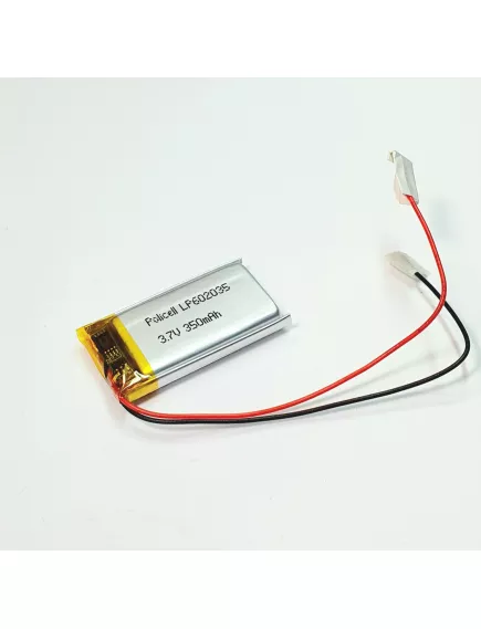 АККУМУЛЯТОР LP 602035-PCM (35х20х6,0мм) 3,7v 350mAh Li-Pol (с платой защиты- PCM), (элемент) провода под пайку - С платой защиты - Радиомир Саратов