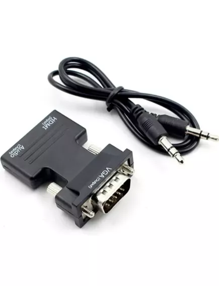 КОНВЕРТЕР HDMI в SVGA (Input:HDMI гнездо - Output:VGA штекер, Output:Audio ) HDTV-VGA Full HD 1080 - HDMI в SVGA конверторы - Радиомир Саратов