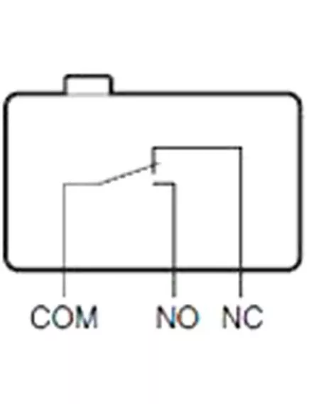 Микропереключатель, 3pin, ON-(ON), под пайку, 12,8x5,8x6,5мм, корпус: черный (D2F-01F-T) - Микропереключатель (13х6х6мм) - Радиомир Саратов