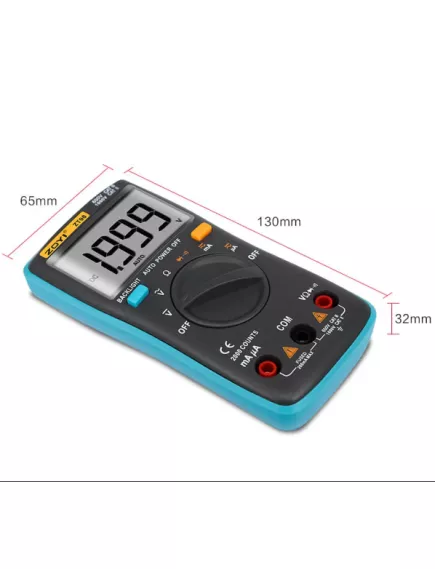 Мультиметр цифровой ZOYI ZT98, разряд.:1 999, U(dc): 1 000V, U(ac): 750V, R:20МΩ, тест диодов - Мультиметры с автоматическим выбором пределов измерения - Радиомир Саратов