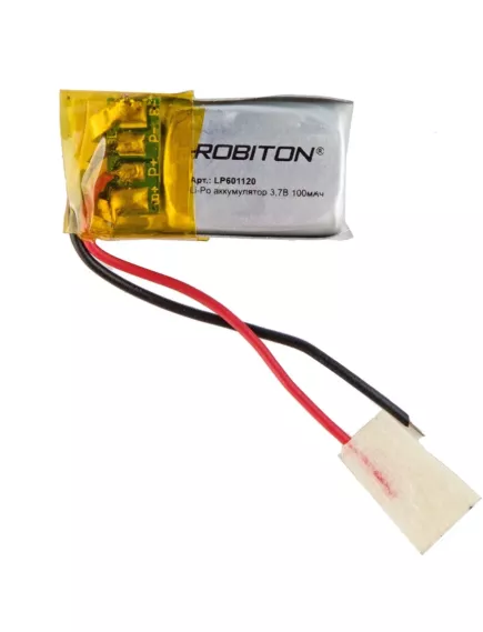 АККУМУЛЯТОР LP 601120-PCM (20х11х6мм) 3,7v 100mAh Li-Pol (с платой защиты- PCM), (элемент) провода под пайку - С платой защиты - Радиомир Саратов