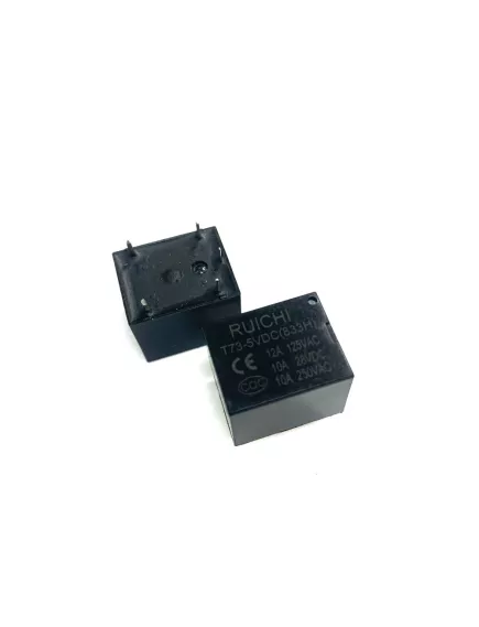 Реле э/м DC5V 10A 5pin, пайка (PCB), Контакты: 1 перекл.группа (1С) (28VDC/10A; 250VAC/10A) 19x15x15мм (HE LI SHUN HLS8L-DC5V-S-C) - 10А/5VDC (ток /раб.напряж. реле) - Радиомир Саратов