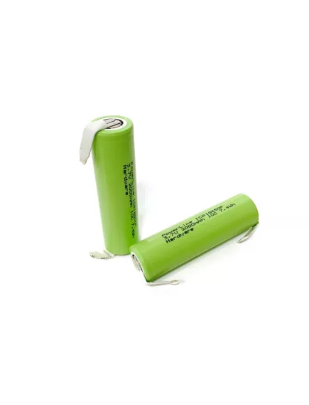 АККУМУЛЯТОР   18650  3,7V  2000mAh  10C(20A) Li-ION  (18х65мм) POWERLINE ICR18650P Hardware ВЫСОКОТОКОВЫЙ С ЛЕПЕСТКАМИ( технология ), реальная емкость: 2296mAh (измерено на LiitoKala Engineer Lii-500) - Высокотоковые без защ., с выводами АКБ 18650 - Радиомир Саратов