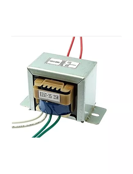 Трансформатор 220V 12V x 2 / 2 x 1000mA (1A) (EI57*30) 2х12W (59х47х50) китай ( крепление 72мм) 5pin , Красн-220V , Син.Черн-12V , со средней точкой. -  12V (2х12V=24V) - Радиомир Саратов