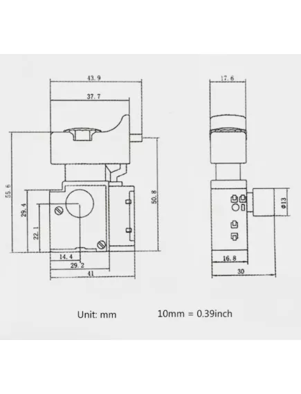 Пусковая кнопка для электродрели, 2pin, AC 220/250V 6.0A, под винт, корпус: черный (FA2-6/1BEK M9-6/1BEK) - Для электродрели - Радиомир Саратов