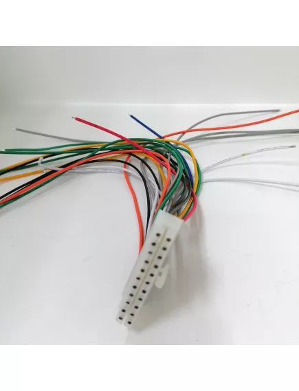 РАЗЪЕМ питания низковольт 22pin шаг 4.2мм (MINI-FIT) (MX5557) с проводами 18-20 AWG(0.5-0.75 кв.мм) (штыревая часть MF-2x11F wire 0.3m) 47х18,7х14мм (ответная гнездовая часть MF-2x11M) с фиксац, 300V, ток 7A - Разъемы низковольтные на кабель MINI-FIT-Штекер - Радиомир Саратов