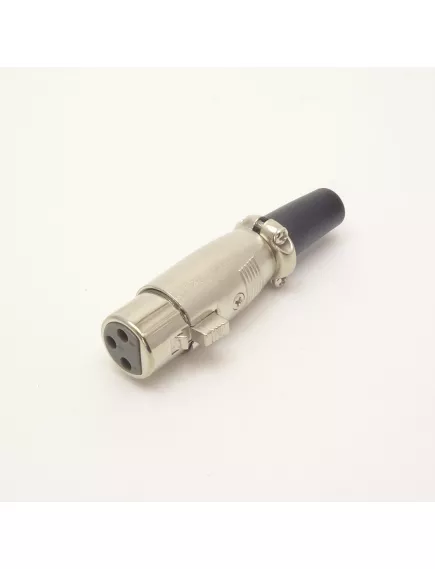 ГНЕЗДО CANON (разьём XLR) 3PIN на кабель с хомутом (70мм) МЕТАЛЛ (JD-358/AUB-71) - Гнездо - Радиомир Саратов