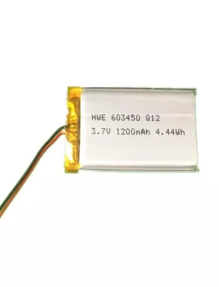 АККУМУЛЯТОР LP 603450-PCM (50х34х6,0мм) 3,7v 1200mAh Li-Pol (с платой защиты- PCM), (элемент) провода под пайку - С платой защиты - Радиомир Саратов