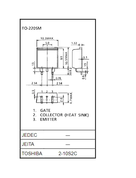 Транзистор IGBT  15A , 600V , 70W GT15J331 (15J331) /N/ TO220SM - Транзисторы  имп. N-IGBT - Радиомир Саратов