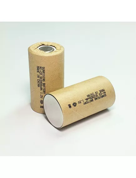 АККУМУЛЯТОР    1,2V   2000mAh (10C) SC  Ni-Cd  ( 23х43мм ) (66042) В картоне, КОМПЛЕКТ 10шт.  SUNRISING   (шуруповерт), - SC ( 23x43 мм ) SC ( 23x43 мм ) Ni-Cd_Ni-Mh Аккумуляторы для ремонтв шуруповертов - Радиомир Саратов