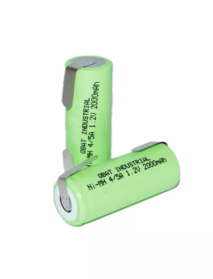 АККУМУЛЯТОР    1,2V   2000mAh  Ni-MH  (17х43мм), с выводами,  H-4/5A2000  (17х43мм)     INDUSTRIAL - Аккумуляторы для машинок для стрижки/бритья, зубных щеток - Радиомир Саратов