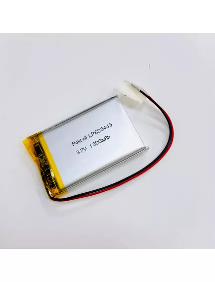 АККУМУЛЯТОР LP 603449-PCM (49х34х6,0мм) 3,7v 1300mAh Li-Pol (с платой защиты- PCM), (элемент) провода под пайку (~=603450) - С платой защиты - Радиомир Саратов