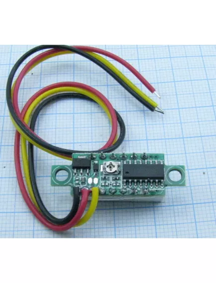 Вольтметр DC 0-99V ( ±1% ) 3 провода,Цифр; встраиваемый, Красные цифры ( h=8мм )  3-х разряд.7сегм.инд;Uпит=4-30V; IP20; габар: 30х12х10мм.Для индикации борт.напряж.авто, - Вольтметры цифровые (измерительные модули) - Радиомир Саратов