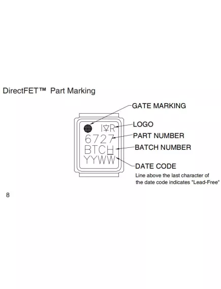 Транзистор полевой IRF6727MTR (Марк. IR6727) (Аналог IRF6717MTR) SMD 3pin - Транзисторы  имп. полевые N-FET SMD - Радиомир Саратов