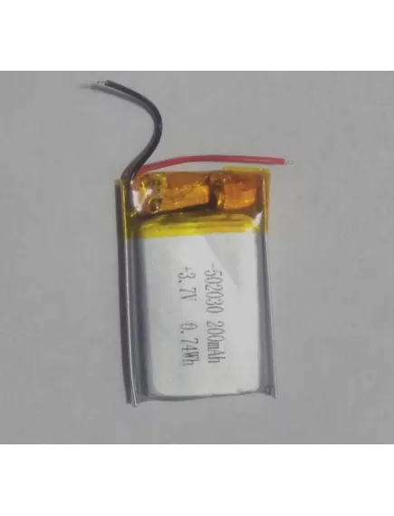 АККУМУЛЯТОР LP 502030-PCM (32х20х5,0мм) 3,7v 200mAh (250mAh) Li-Pol (с платой защиты- PCM), (элемент) провода под пайку (PoliCell) - С платой защиты - Радиомир Саратов